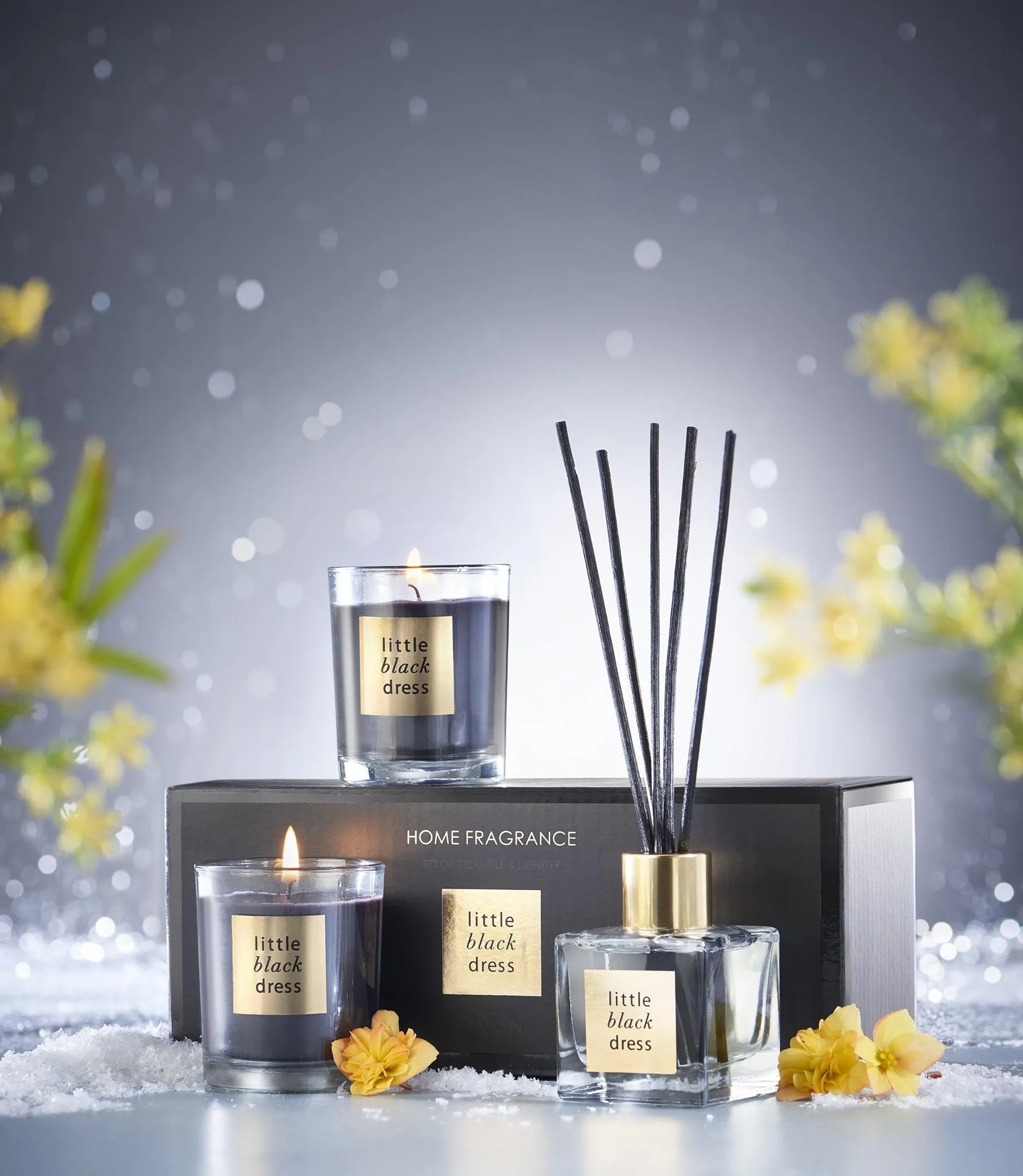 Avon Little Black Dress Home Fragrance Gift Set (diffuser   2 candles)