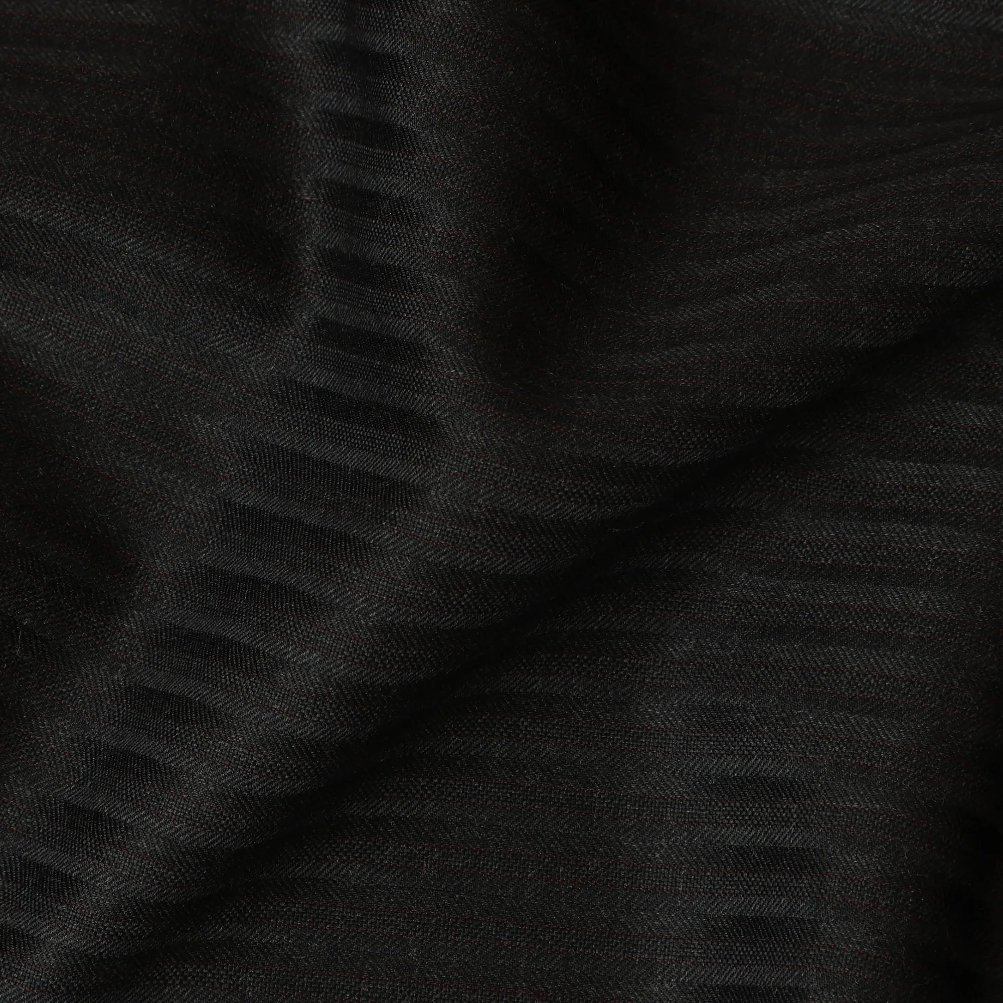 Black Pinstripe SCABAL Super 140's All Wool Suiting Fabric, 3.75 Meters, 150 cm Width-D20714