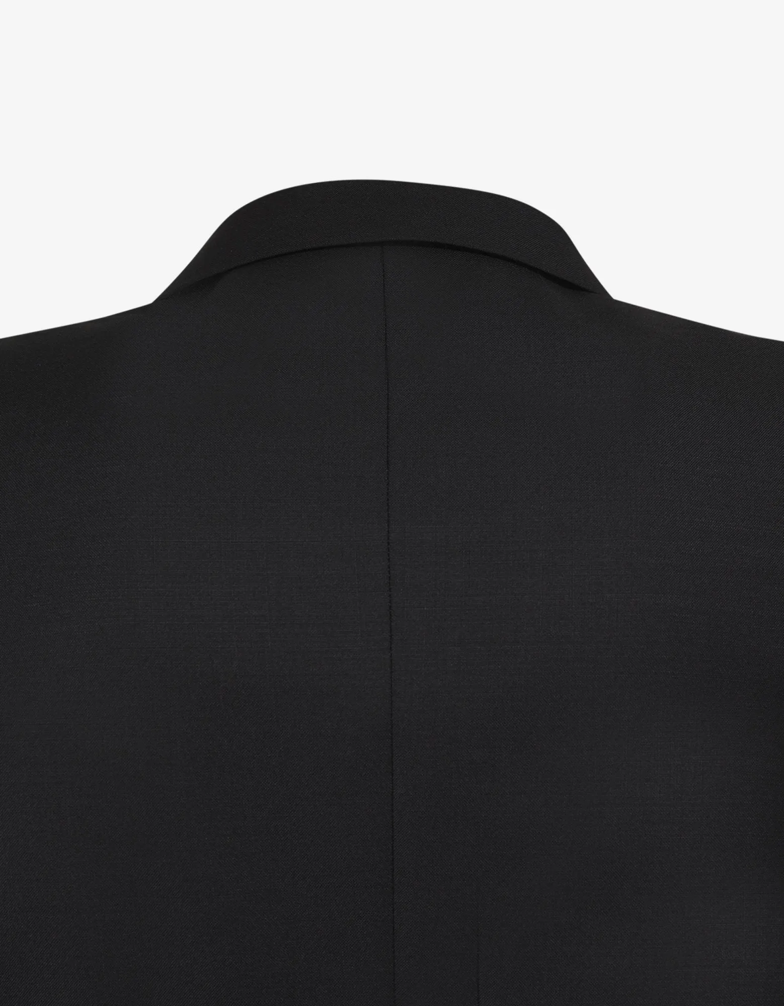 Black Single-Breasted Wool-Blend Suit