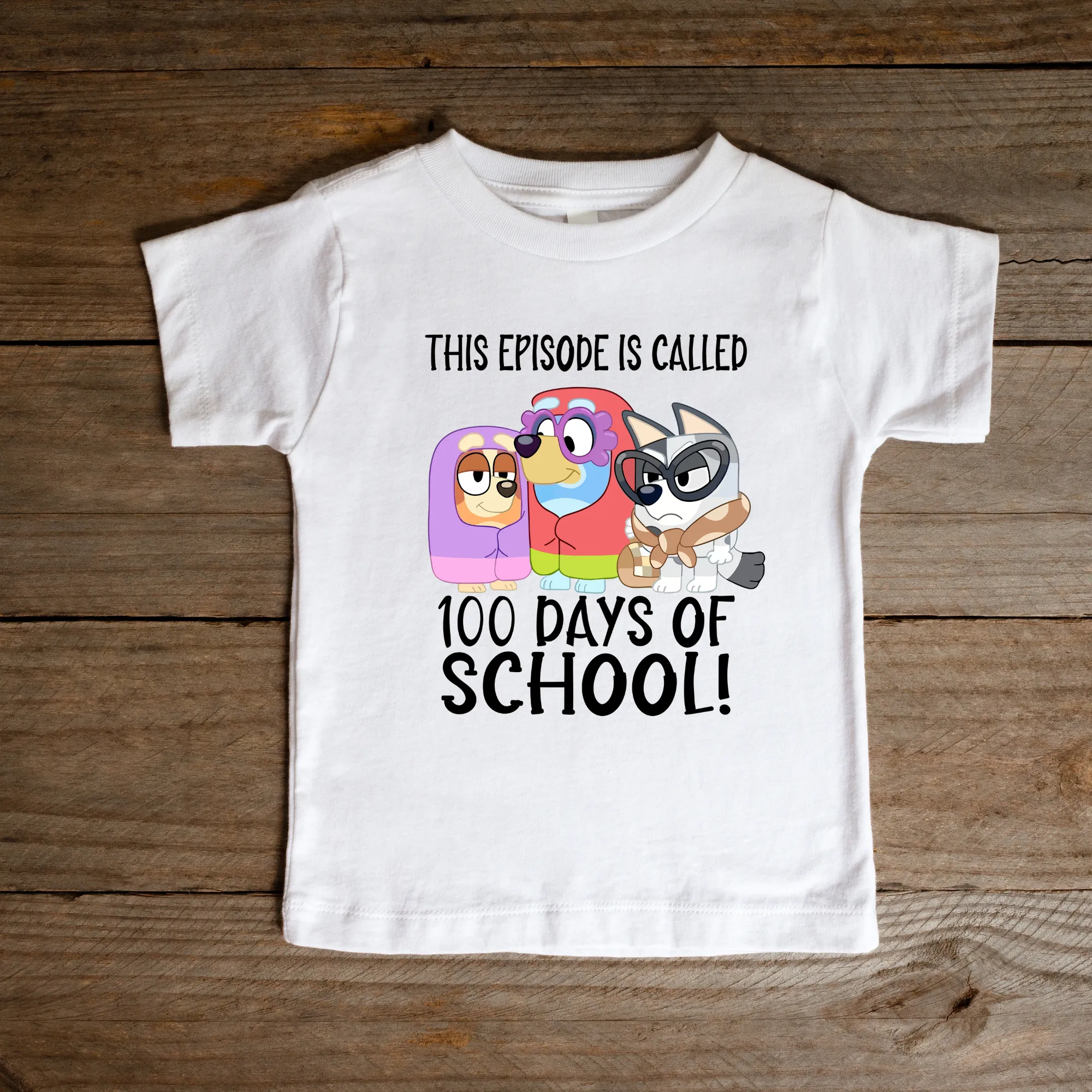 Blue Heeler 100 Days of School Shirt