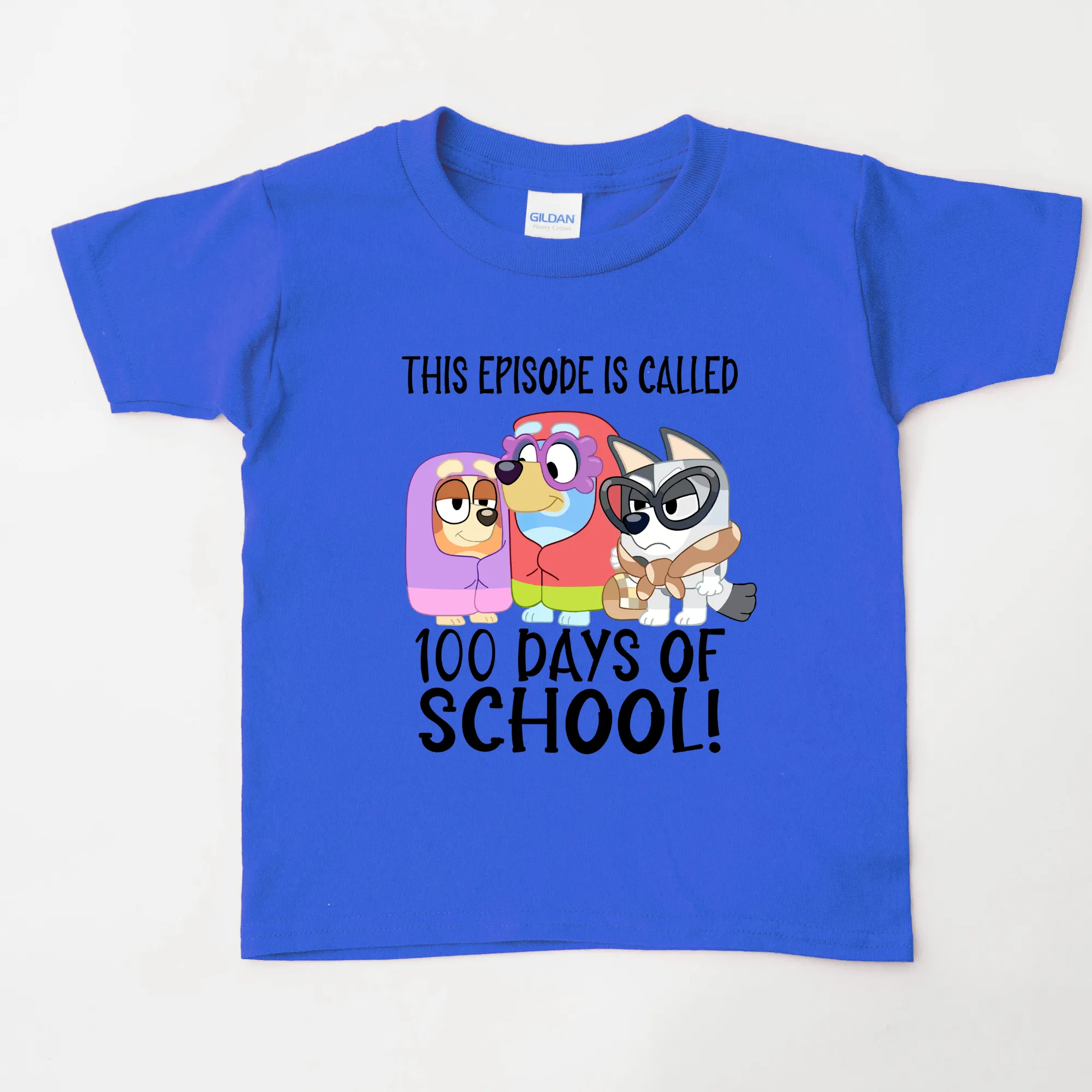 Blue Heeler 100 Days of School Shirt