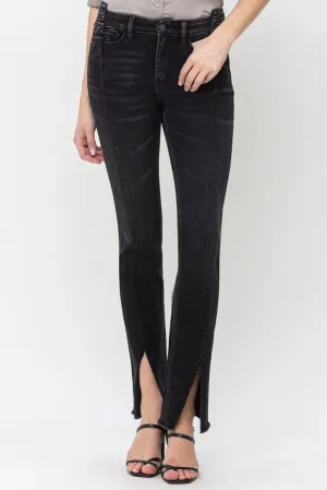 Bringing Her Back Slit Jeans (Black)