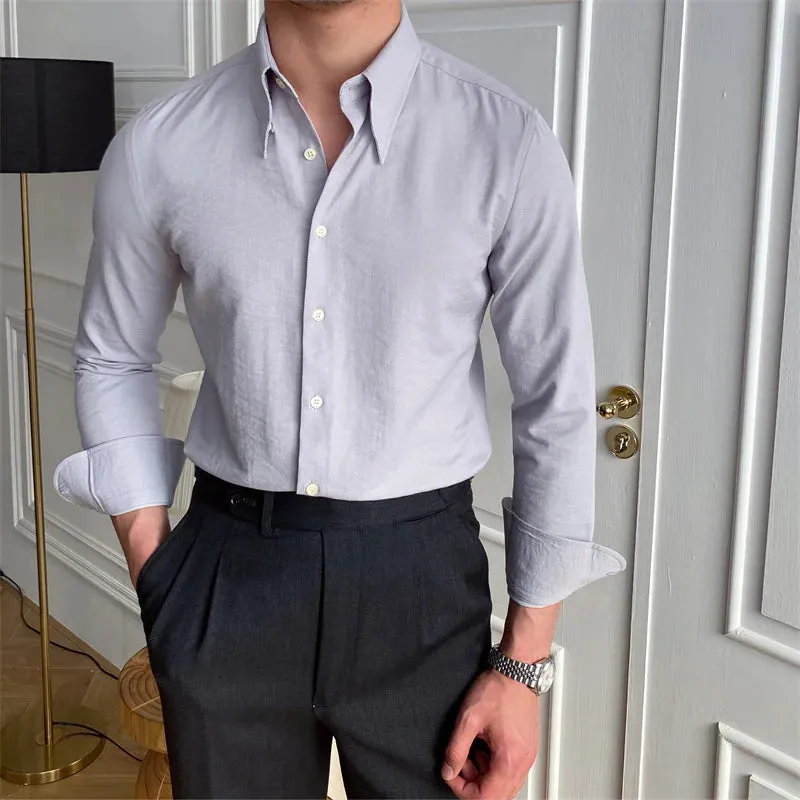 Business collar long sleeve shirt