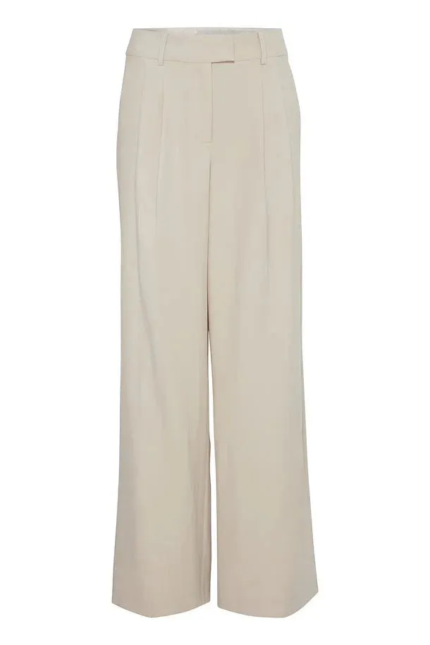 Byoung Bydalano High Waist Trousers Cement