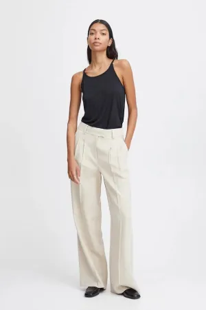 Byoung Bydalano High Waist Trousers Cement