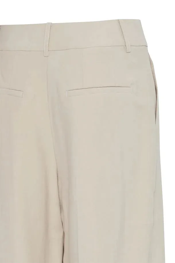 Byoung Bydalano High Waist Trousers Cement