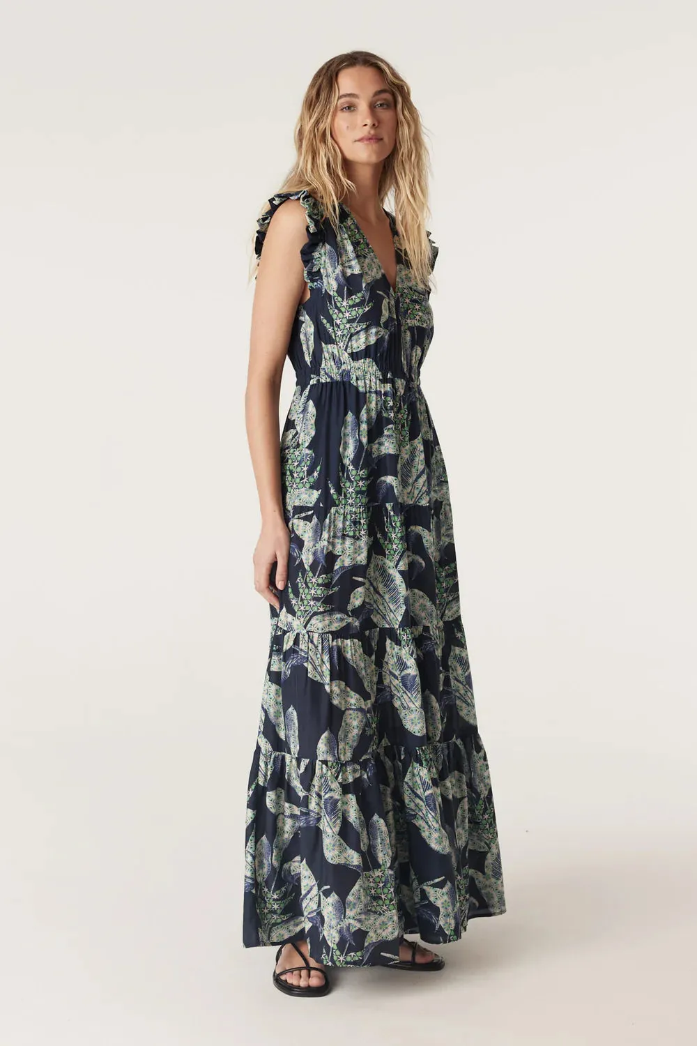 Cable - Havana Maxi Dress - Navy Floral