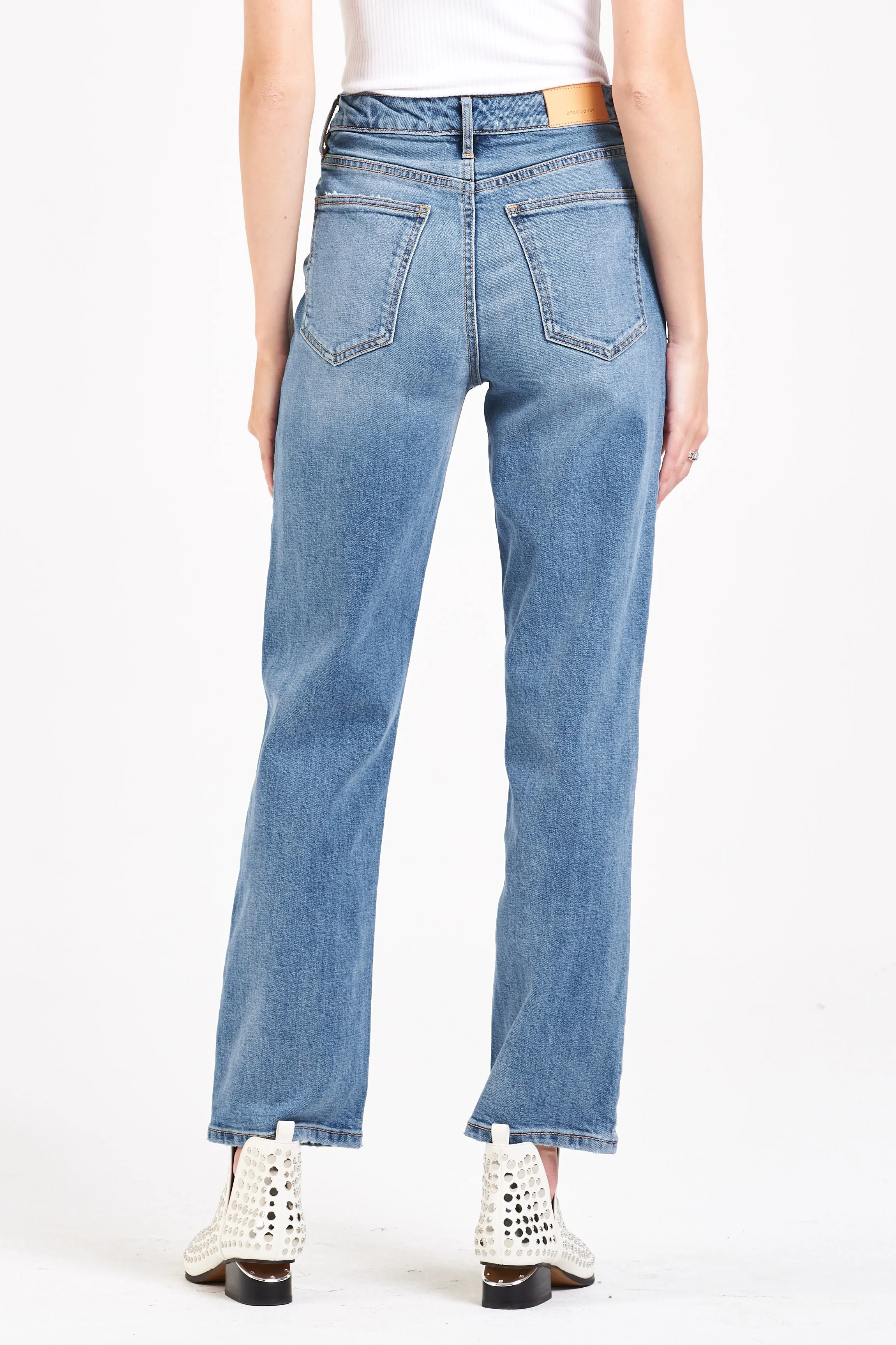 Dear John 90’s Ultra High Rise Straight Jeans in Explorer