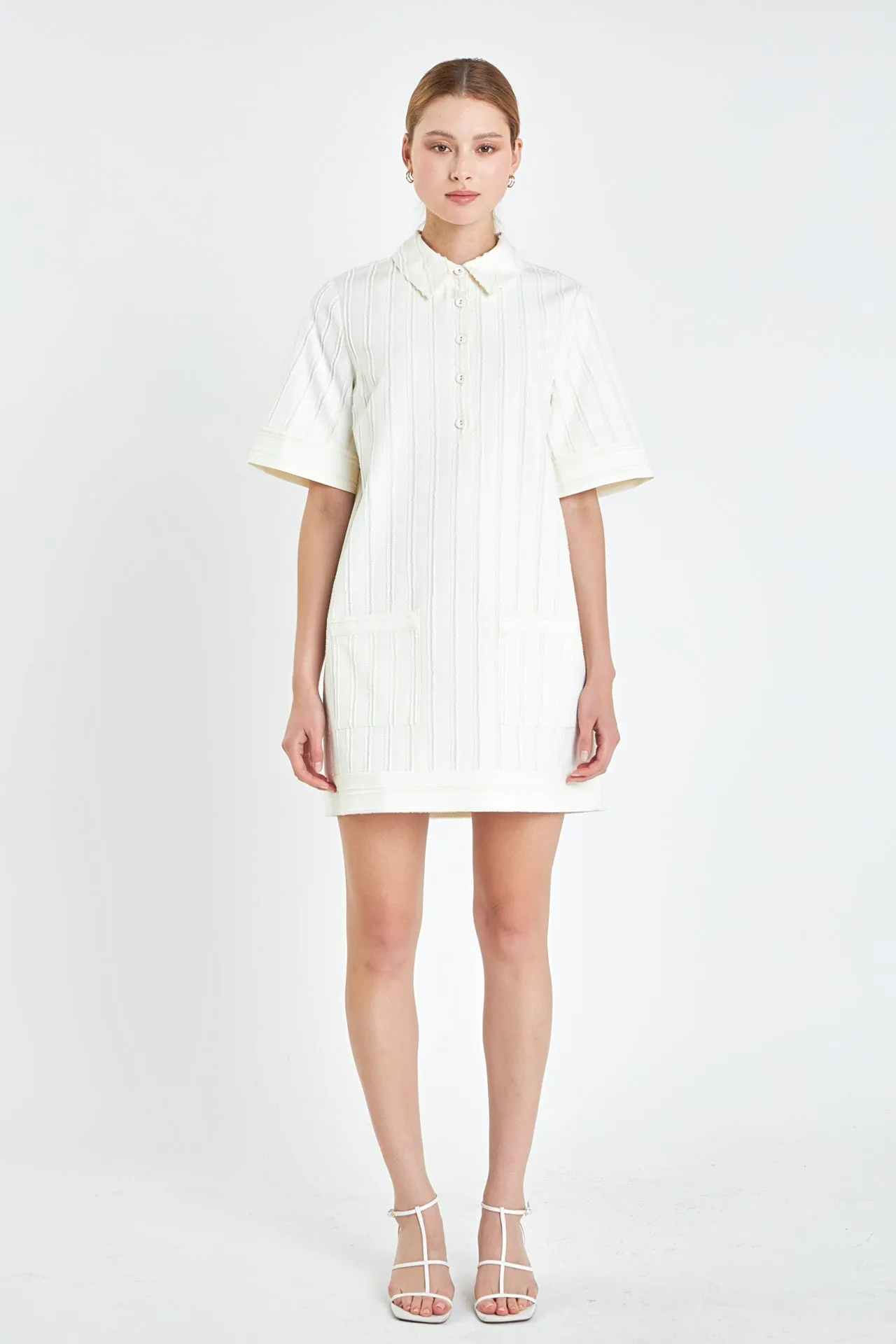 English Factory - Textured Tunic Dress