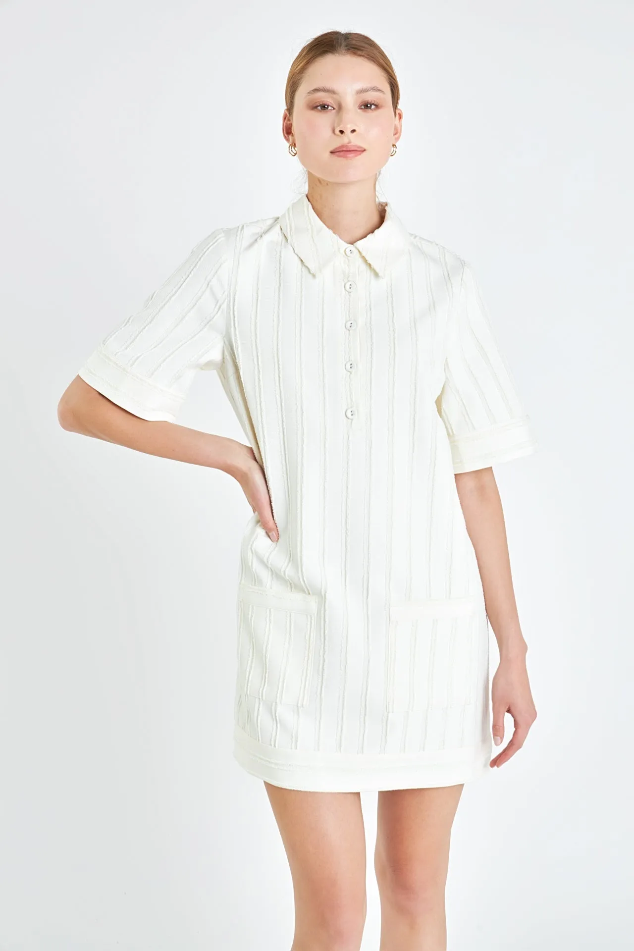 English Factory - Textured Tunic Dress