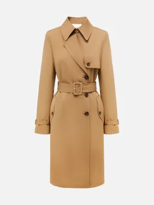 EP YAYING Mid-Length Trench Coat