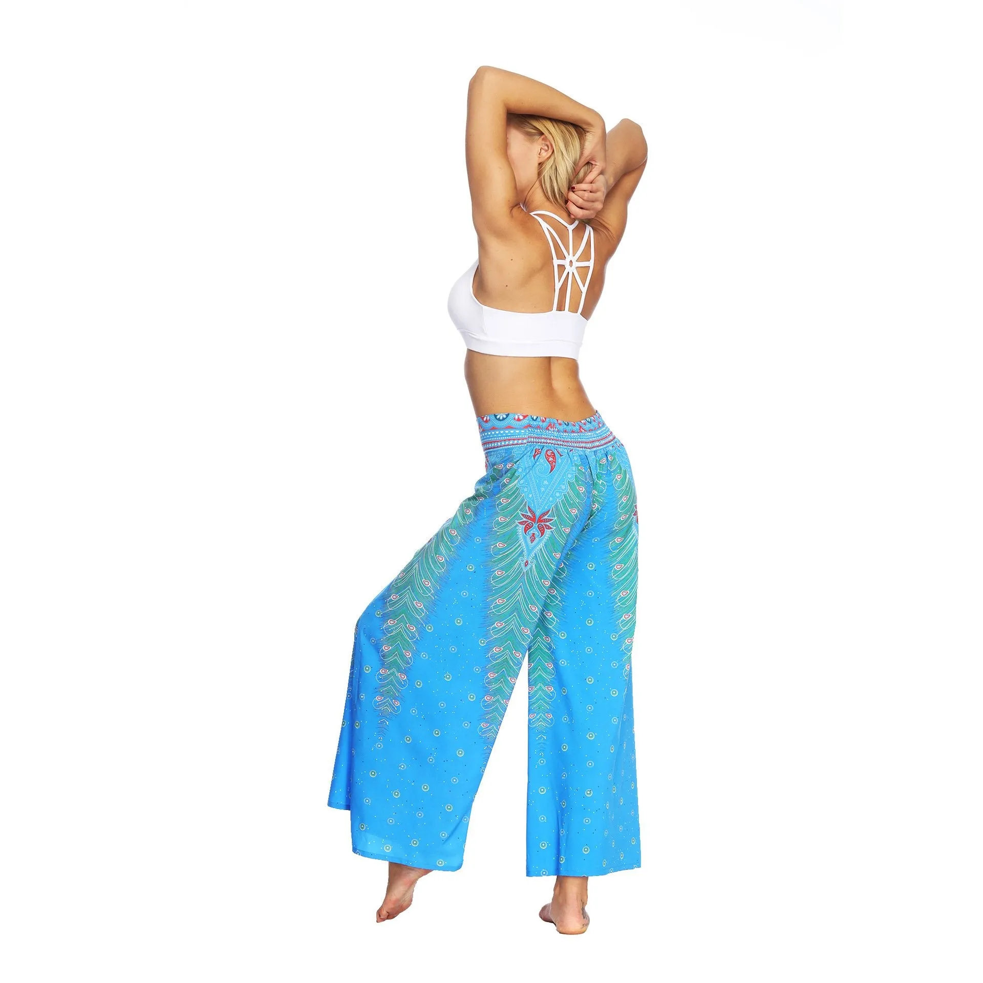 Fashion Ethnic Digital Printing High-waist Wide-leg Yoga Pants Leisure 3