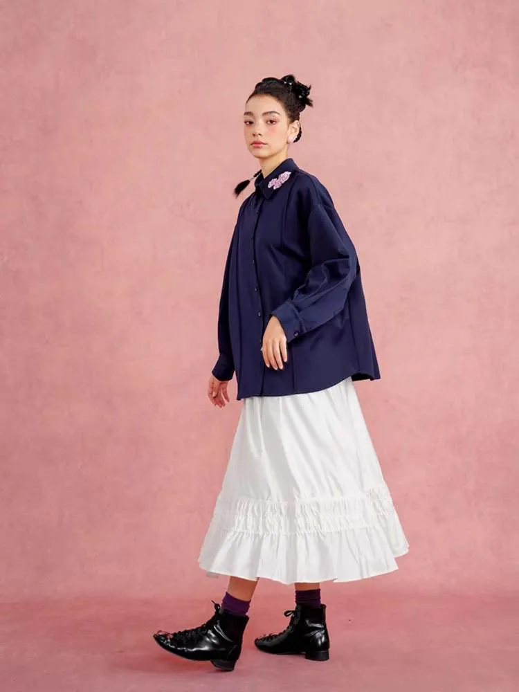 French Elegant Ruffled A-Line Skirt【s0000007569】