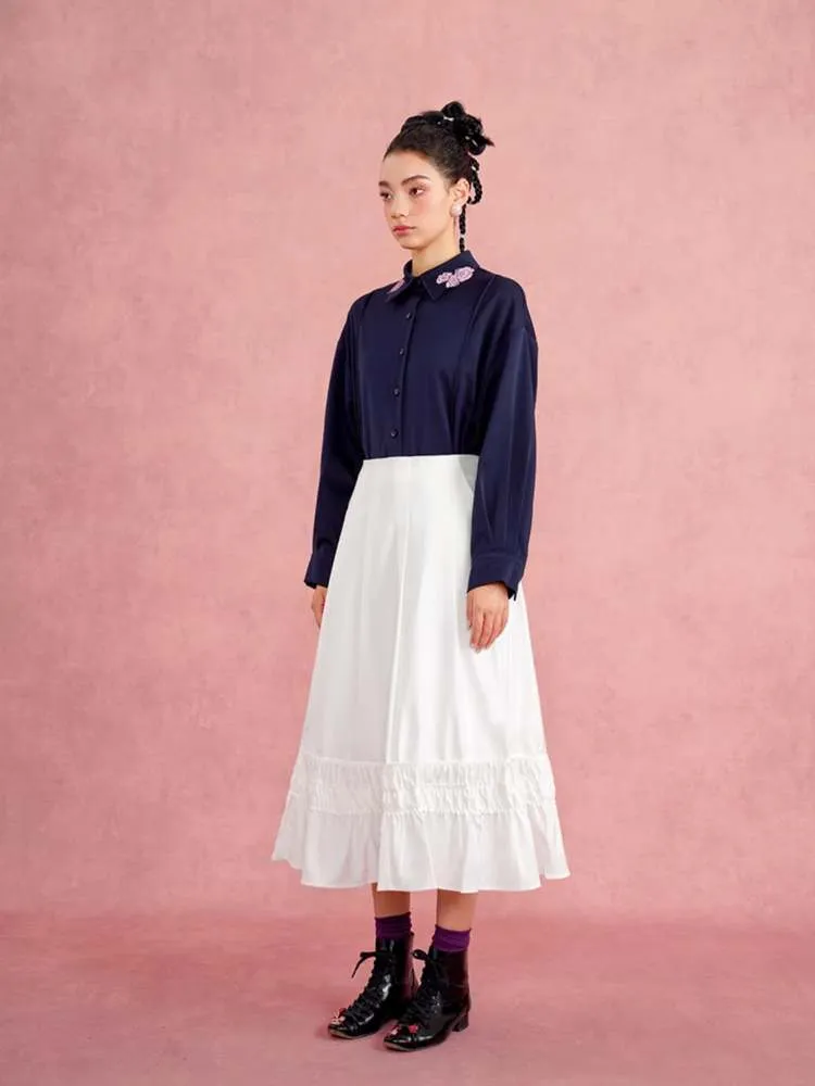 French Elegant Ruffled A-Line Skirt【s0000007569】