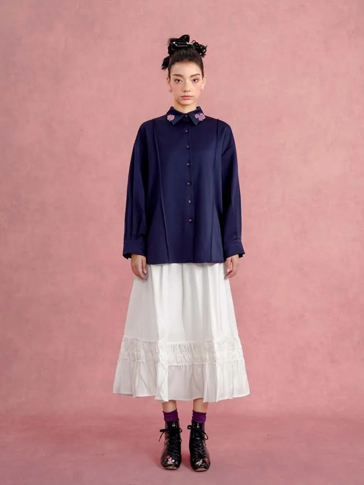 French Elegant Ruffled A-Line Skirt【s0000007569】