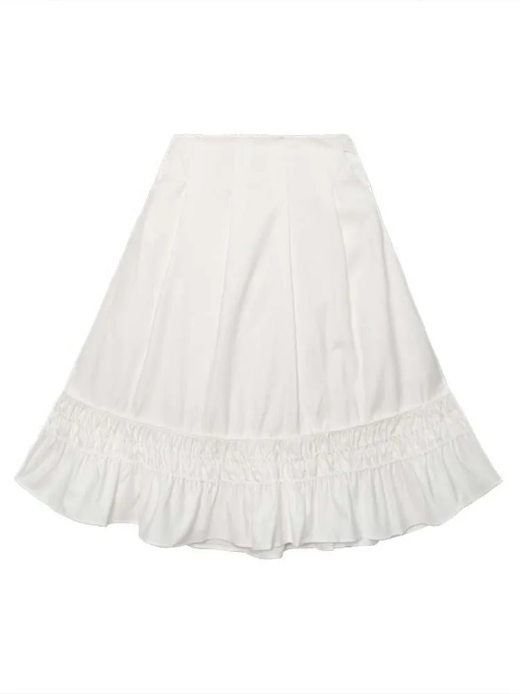 French Elegant Ruffled A-Line Skirt【s0000007569】