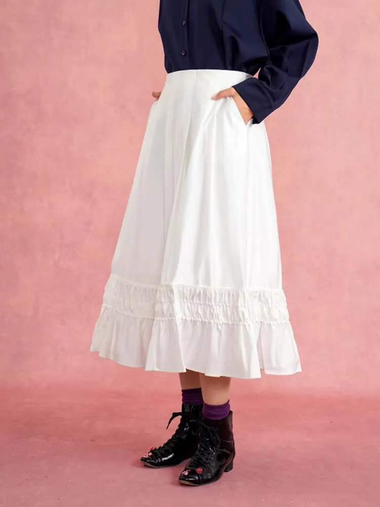 French Elegant Ruffled A-Line Skirt【s0000007569】