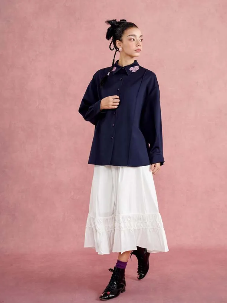 French Elegant Ruffled A-Line Skirt【s0000007569】