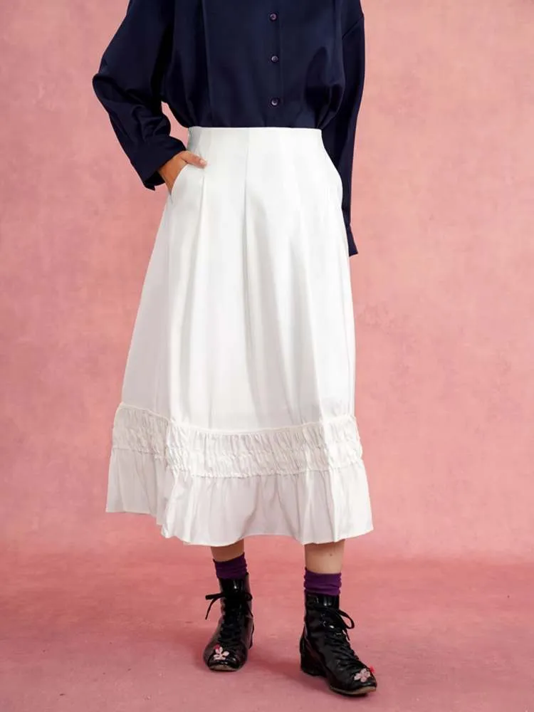 French Elegant Ruffled A-Line Skirt【s0000007569】