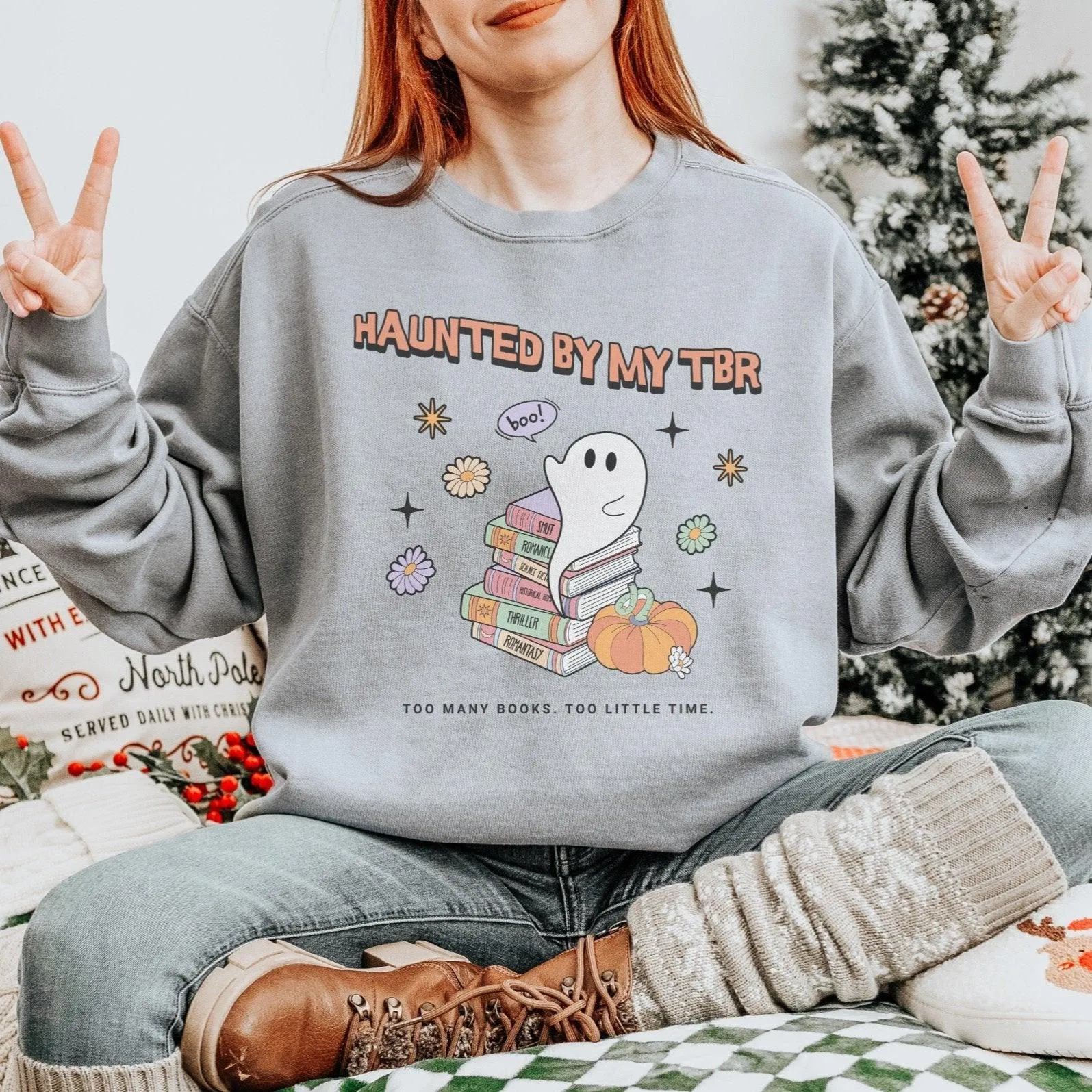 Haunted by TBR Long Sleeve Shirt