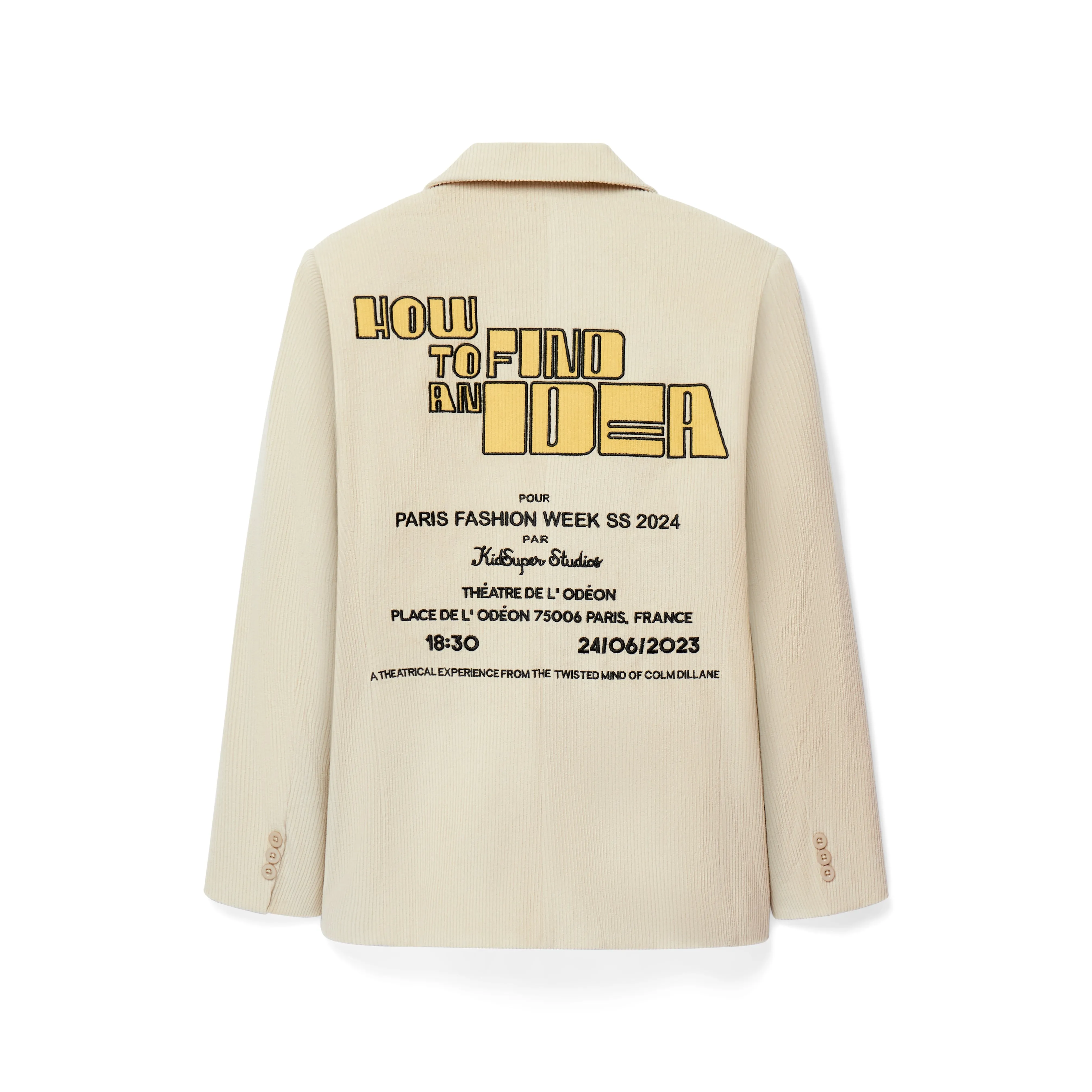 How to Find an Idea Poster Suit Top [Beige]