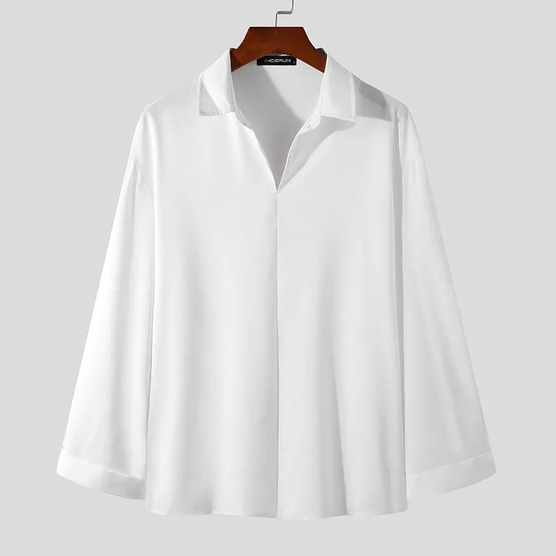 Korean Loose Fit Long-Sleeve Shirt