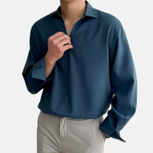 Korean Loose Fit Long-Sleeve Shirt