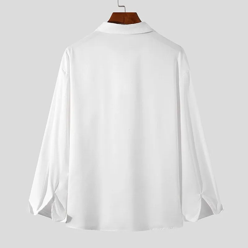 Korean Loose Fit Long-Sleeve Shirt