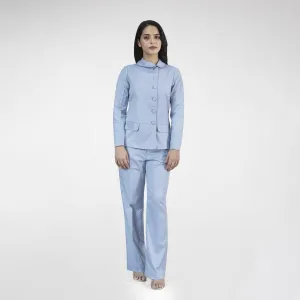 Light Mauve Poly Viscose Pant Suit