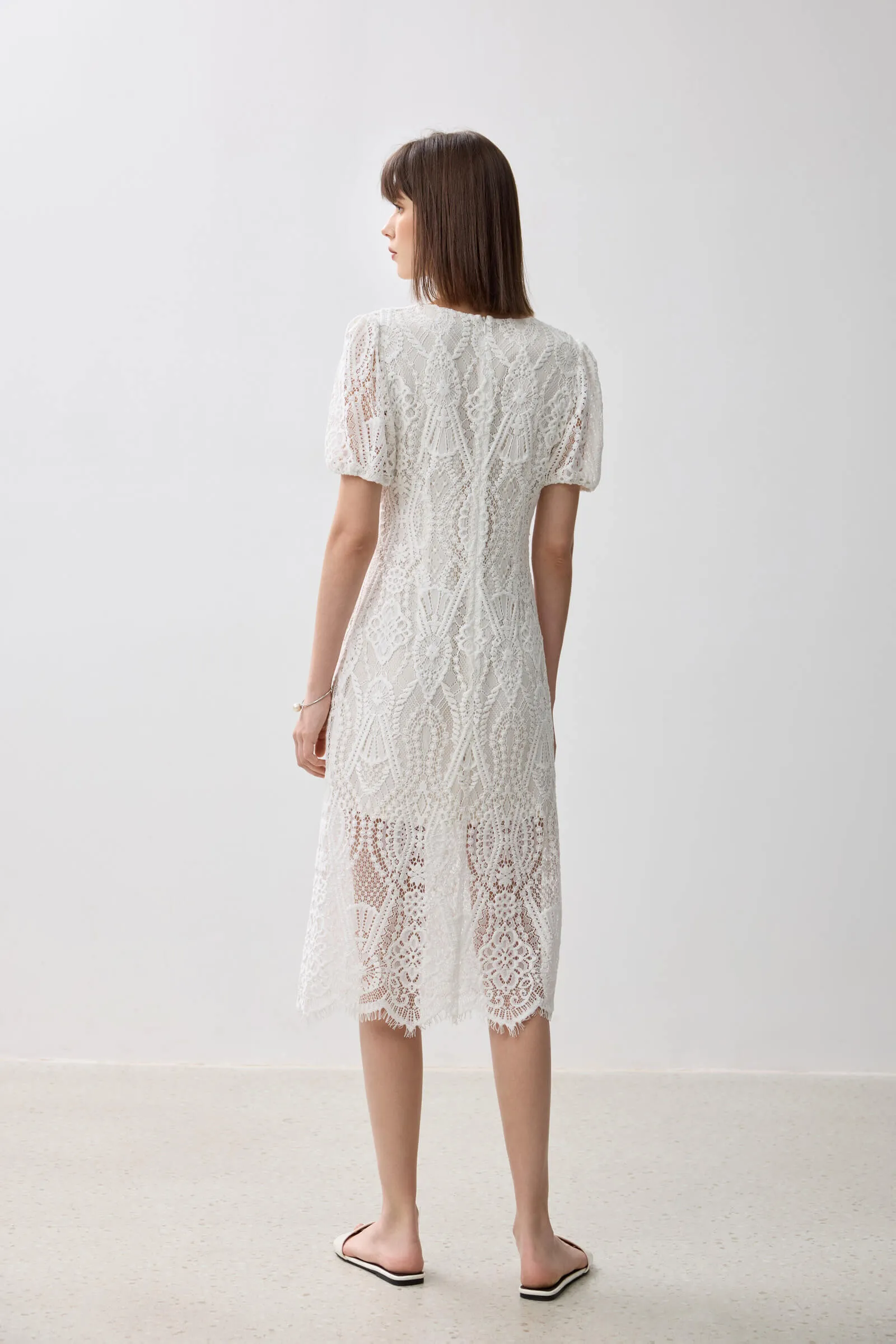 LILY Lace V-Neck Dress