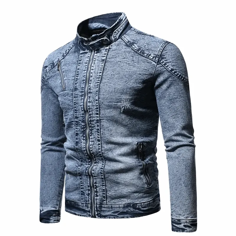 Men’s Slim Fit Blue Denim Jacket