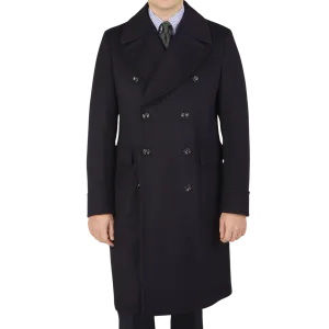 Navy Blue Wool Cashmere Dream Polo Coat