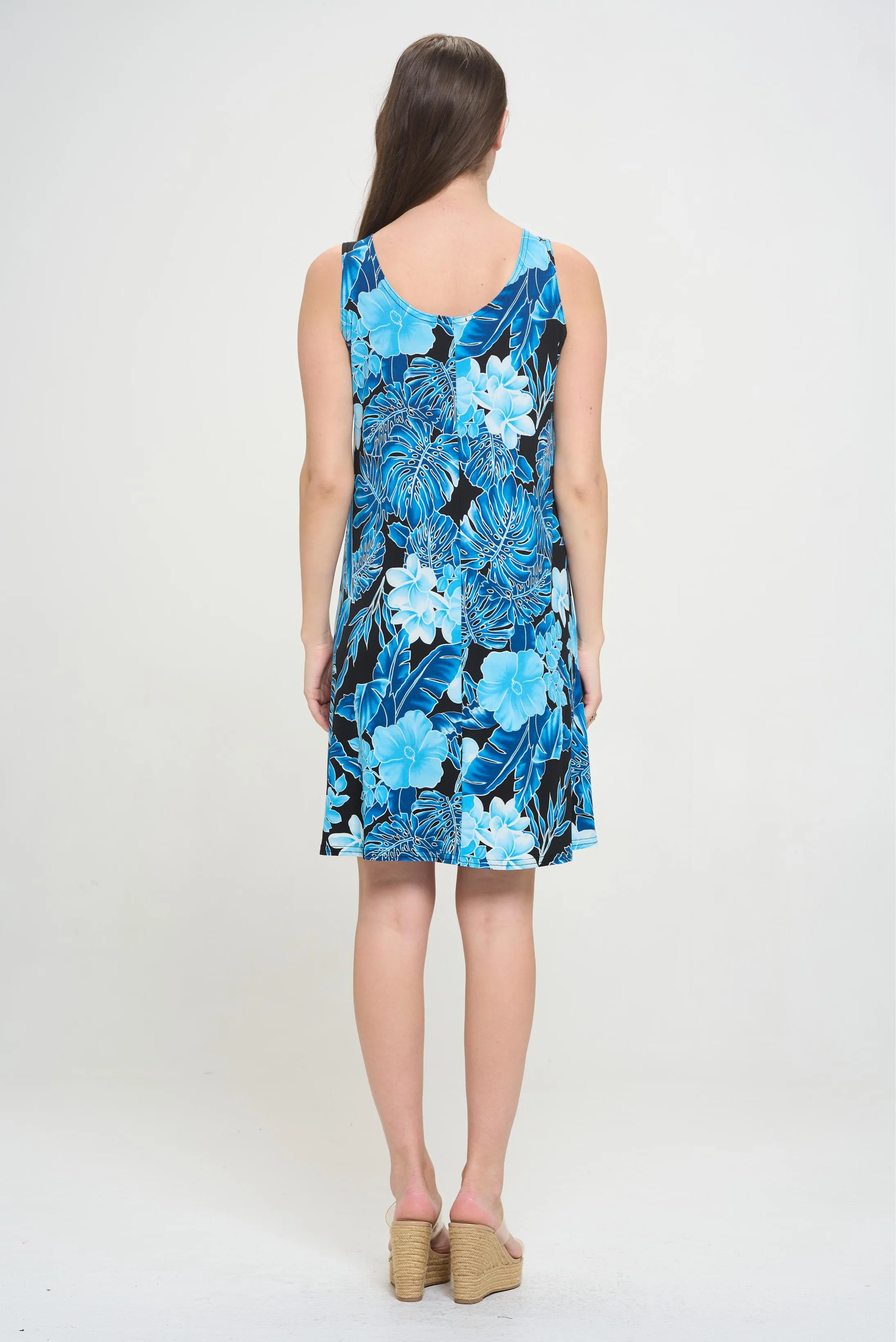 Print Missy Tank Dress Sleeveless Prints - 7003HT-TRP1-W436