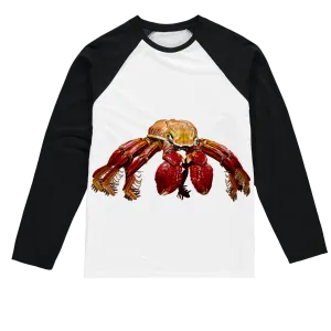 Red Crab Sublimation Baseball Long Sleeve T-Shirt