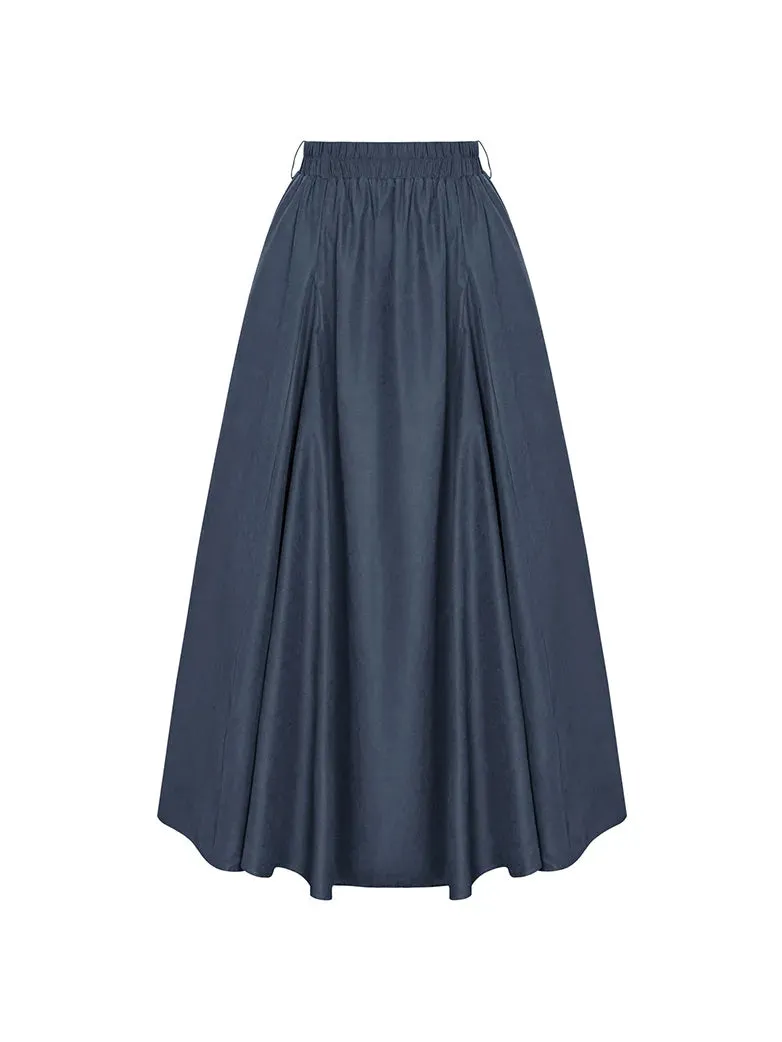 Renaissance Boho Maxi Skirt Ankle Length Swing Skirt