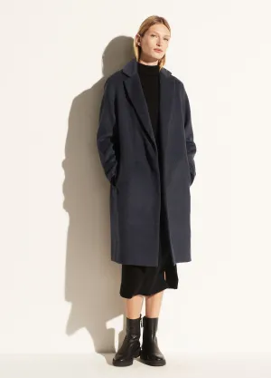 Responsible Classic Coat in Heather Iris Blue