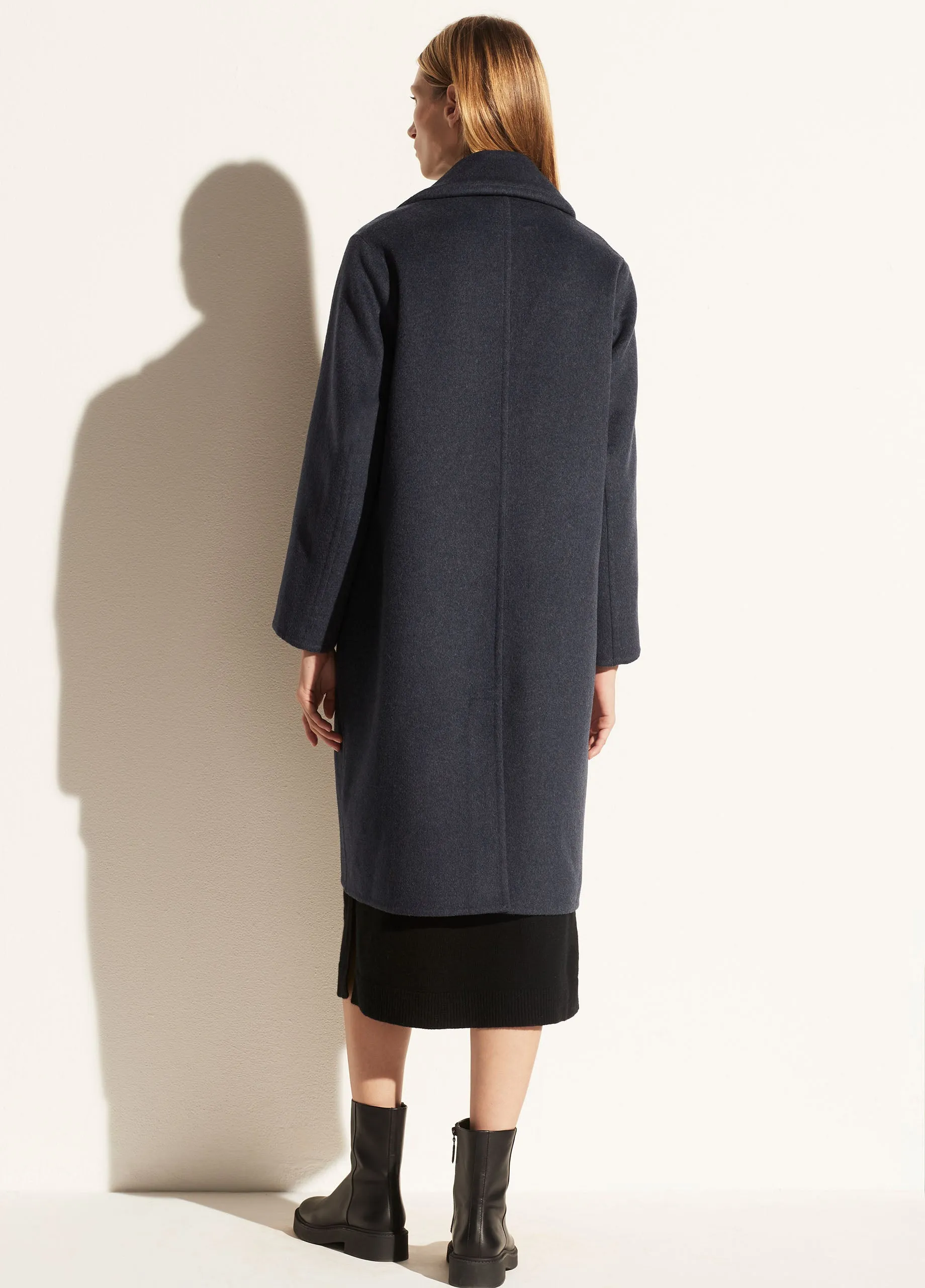 Responsible Classic Coat in Heather Iris Blue