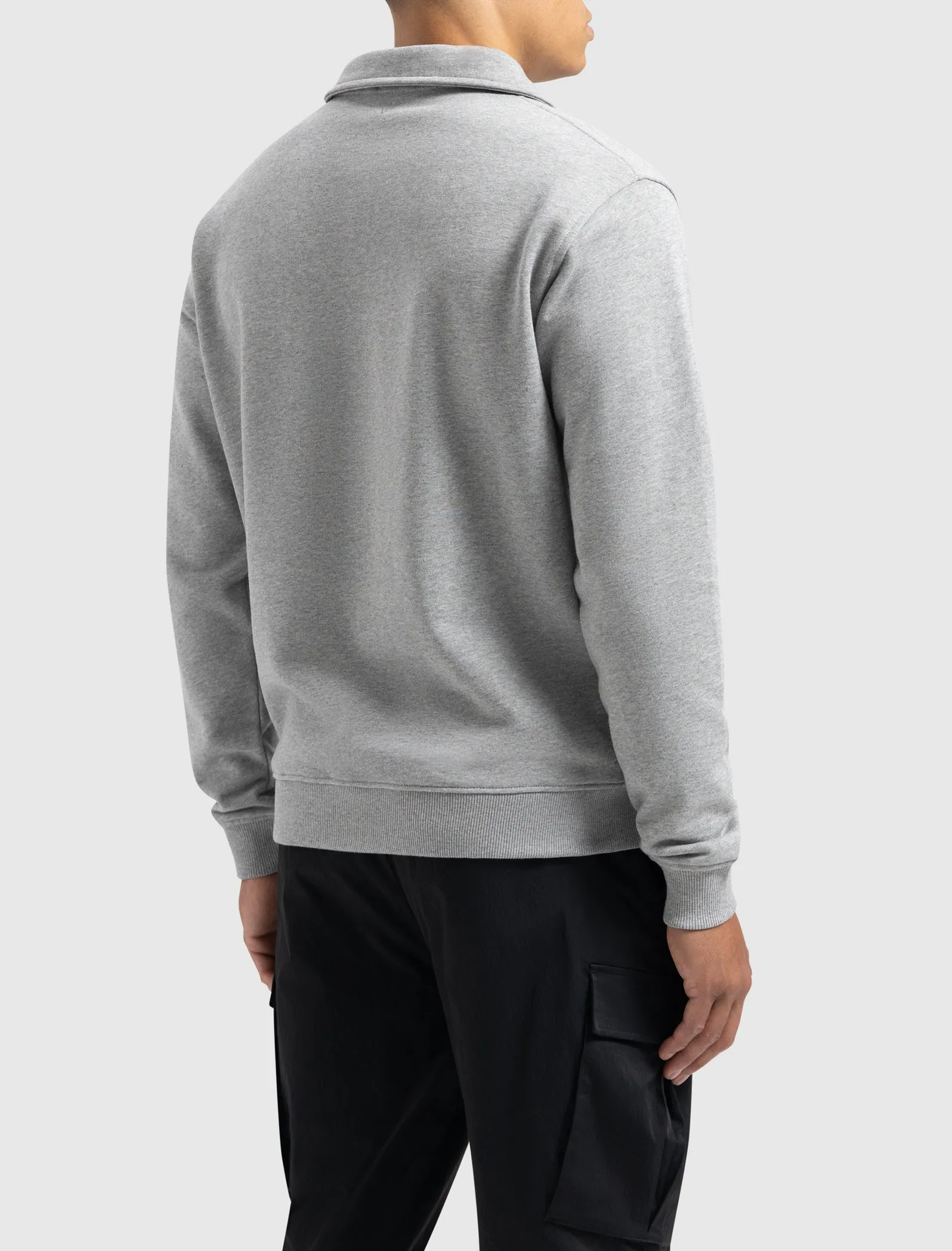 Sideline Wordmark Halfzip Sweater | Grey