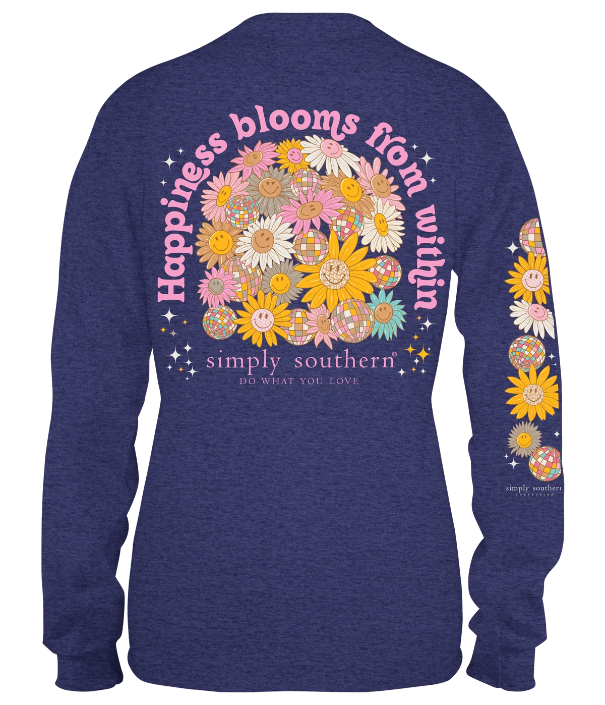 Simply southern happiness blooms long sleeve shirt