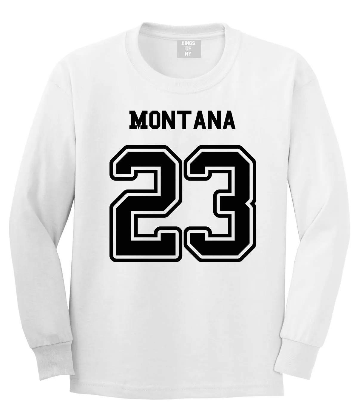 Sport Style Montana 23 Team State Jersey Long Sleeve T-Shirt