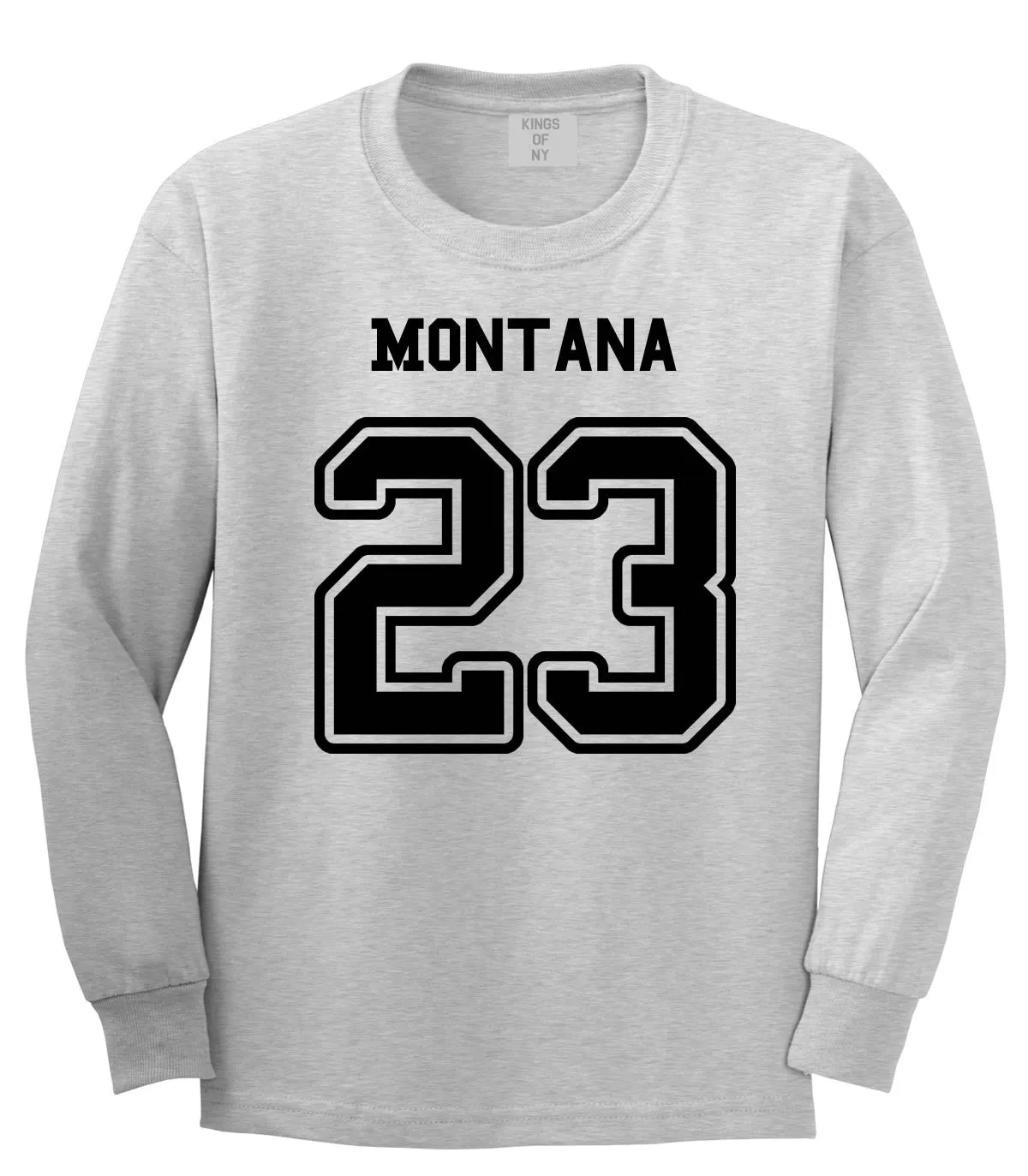 Sport Style Montana 23 Team State Jersey Long Sleeve T-Shirt