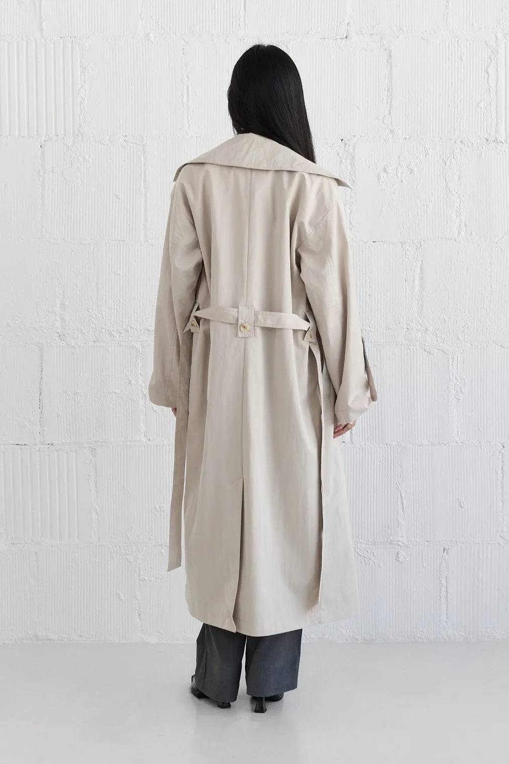 The Janie Coat in Light Beige